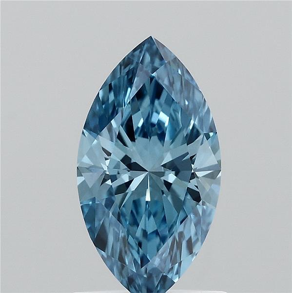 1ct Marquise FANCY VIVID BLUE VVS2 Lab Created Diamond