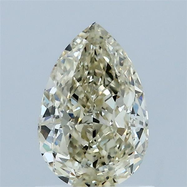 1.05ct Pear LIGHT YELLOW VVS2 Lab Created Diamond