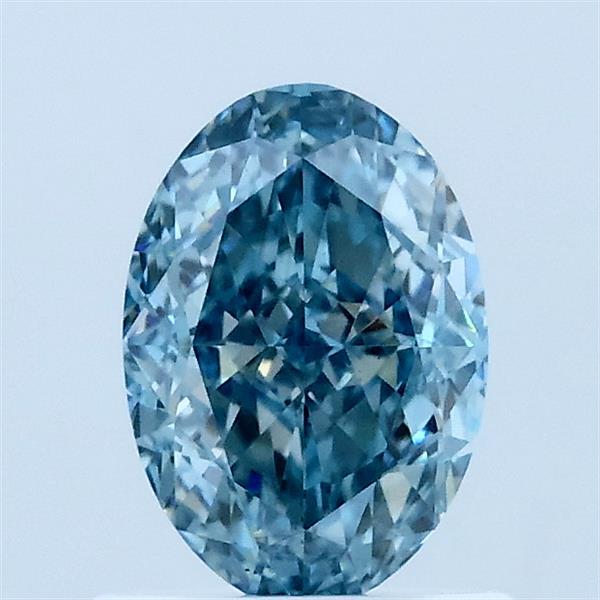 1.06ct Oval FANCY VIVID BLUE VS2 Lab Created Diamond