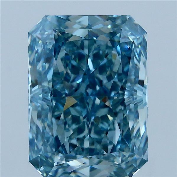 4.15ct Radiant FANCY VIVID BLUE VVS2 Lab Created Diamond