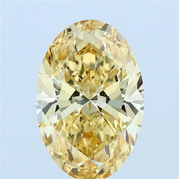 2.1ct Oval FANCY INTENSE YELLOW VS1 Lab Created Diamond
