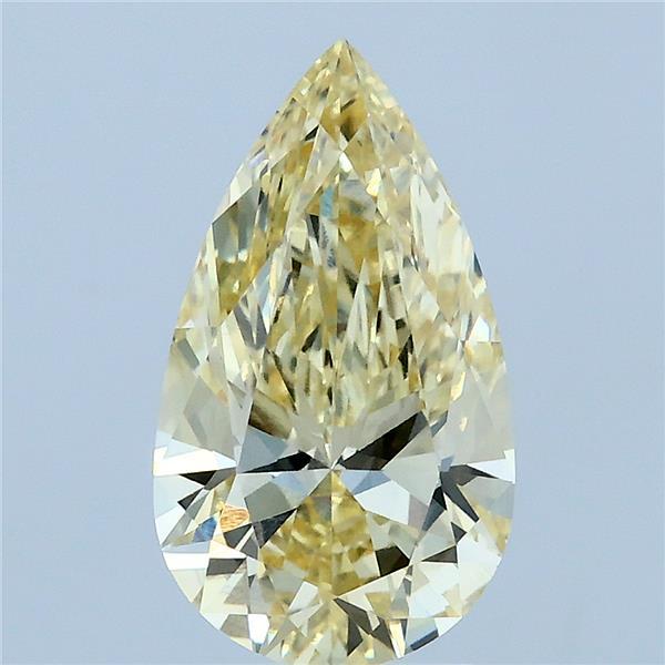 2.08ct Pear FANCY INTENSE YELLOW VVS2 Lab Created Diamond