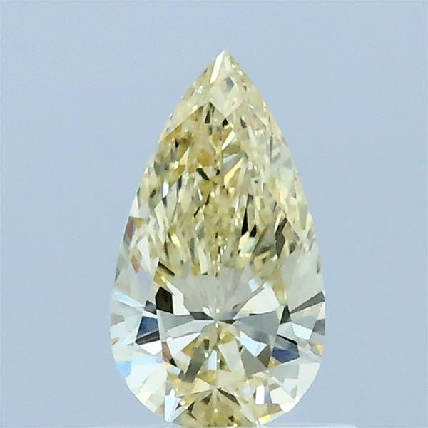 0.51ct Pear FANCY YELLOW VVS2 Lab Created Diamond