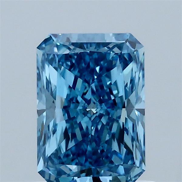 1.11ct Radiant FANCY VIVID BLUE VS1 Lab Created Diamond