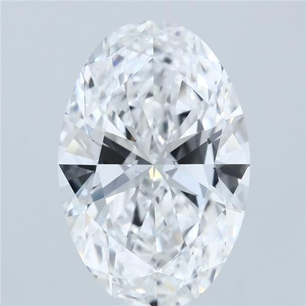 3ct Oval D VVS1 Lab Created Diamond