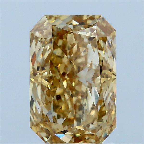 2.11ct Radiant FANCY YELLOW VS1 Lab Created Diamond