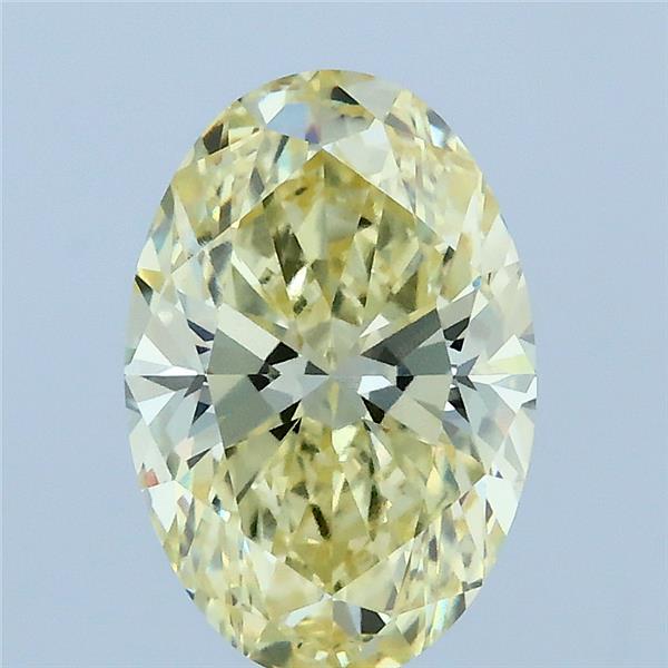 2.02ct Oval FANCY INTENSE YELLOW VVS2 Lab Created Diamond
