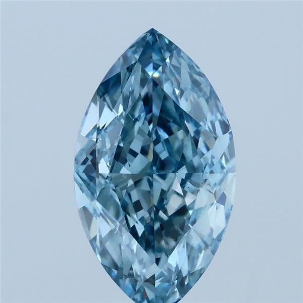 1.7ct Marquise FANCY VIVID BLUE VS1 Lab Created Diamond