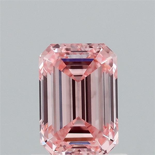1ct Emerald FANCY INTENSE PINK VS1 Lab Created Diamond