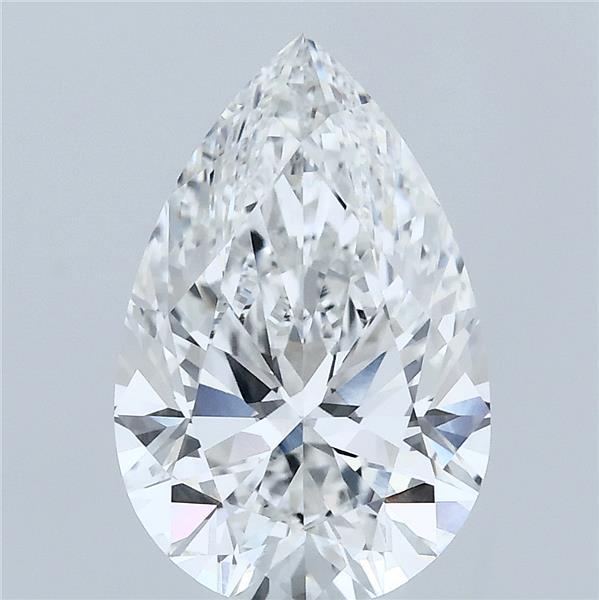 3.04ct Pear F VVS2 Lab Created Diamond