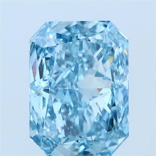 1.86ct Radiant FANCY VIVID BLUE VS1 Lab Created Diamond