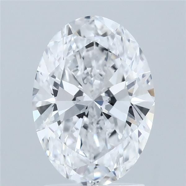 2ct Oval D VVS2 Lab Created Diamond