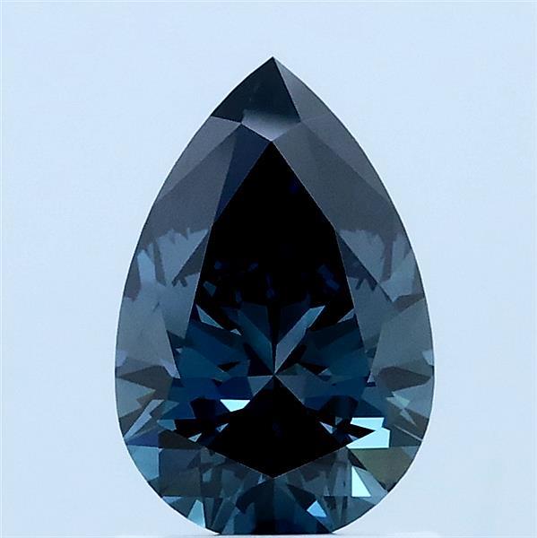1.09ct Pear FANCY DEEP BLUE VVS2 Lab Created Diamond