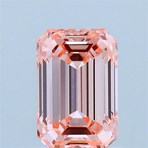 1.02ct Emerald FANCY VIVID PINK VS1 Lab Created Diamond