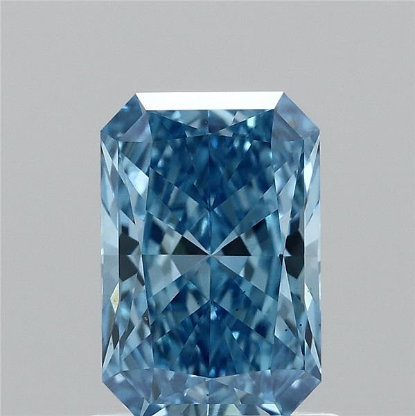 1.05ct Radiant FANCY VIVID BLUE VS1 Lab Created Diamond