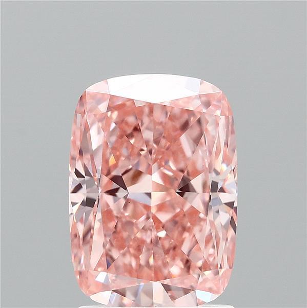 2.04ct Cushion FANCY VIVID PINK VVS2 Lab Created Diamond