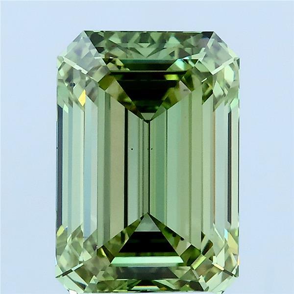 3.01ct Emerald FANCY VIVID GREEN VS2 Lab Created Diamond