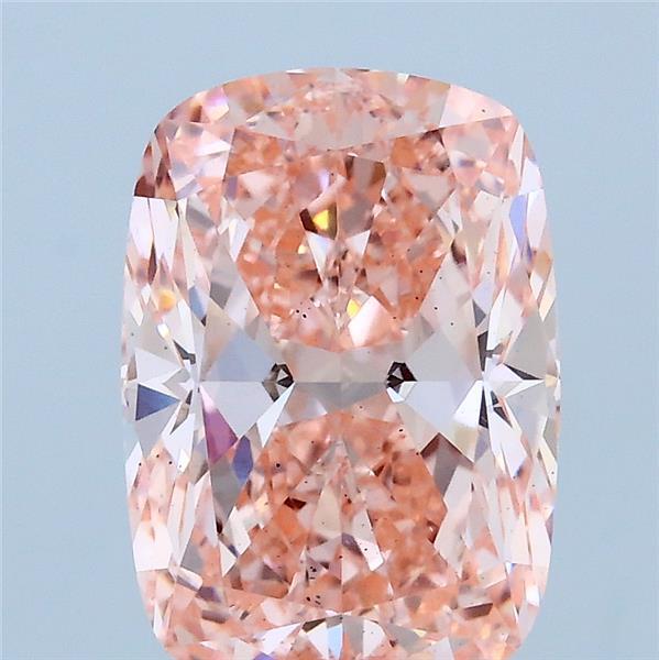 3.25ct Cushion FANCY VIVID PINK VS2 Lab Created Diamond