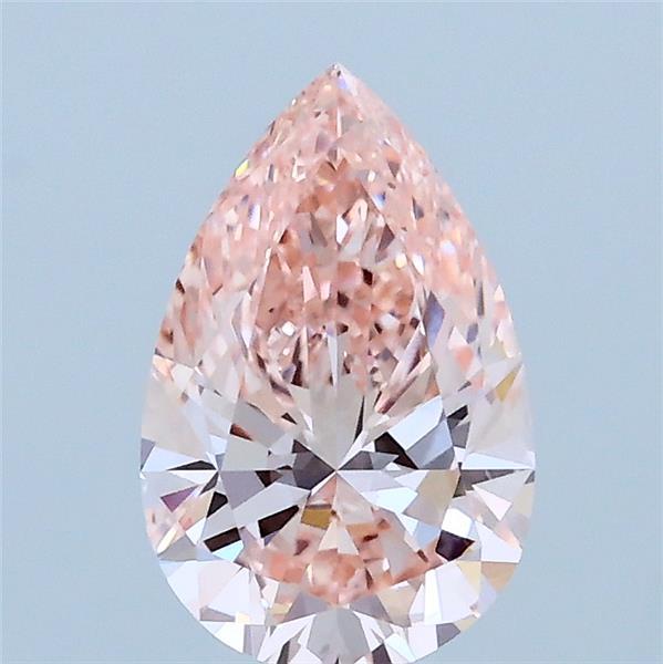 1.03ct Pear FANCY INTENSE PINK VVS2 Lab Created Diamond