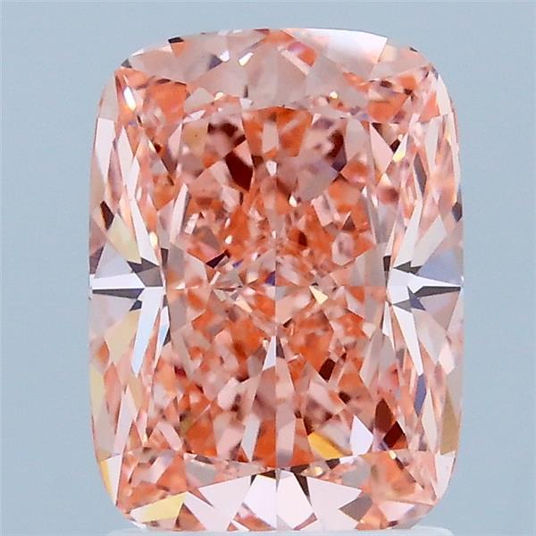 2.06ct Cushion FANCY VIVID PINK VS1 Lab Created Diamond
