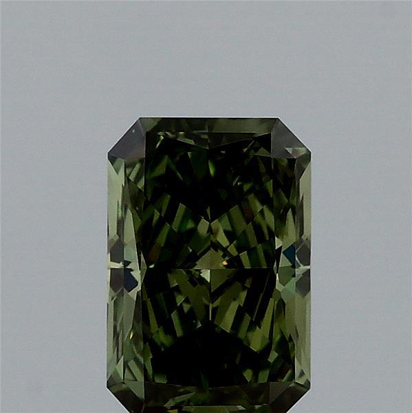 1ct Radiant FANCY VIVID GREEN VS1 Lab Created Diamond