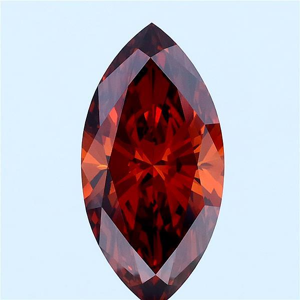 3.01ct Marquise FANCY ORANGY BROWN VVS2 Lab Created Diamond
