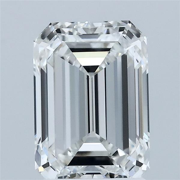 2.03ct Emerald F VVS2 Lab Created Diamond
