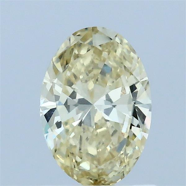 0.71ct Oval FANCY YELLOW VVS2 Lab Created Diamond
