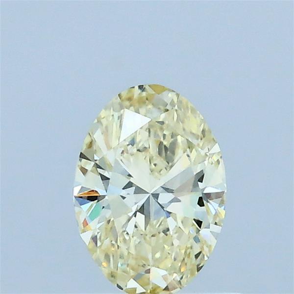 0.5ct Oval FANCY LIGHT YELLOW VVS2 Lab Created Diamond