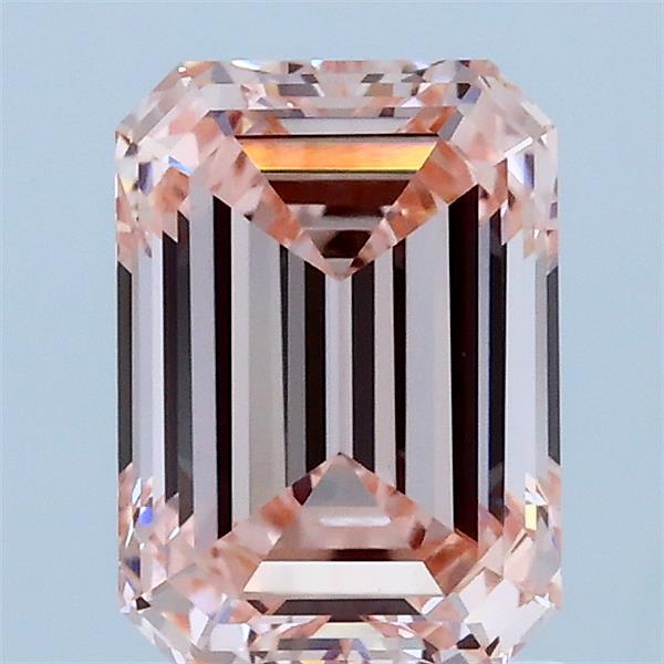 1.57ct Emerald FANCY INTENSE PINK VVS2 Lab Created Diamond