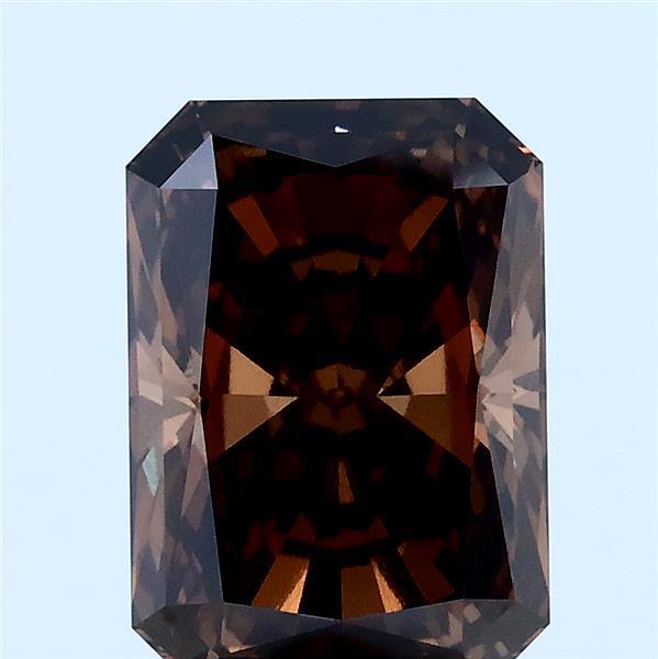 3.05ct Radiant FANCY BROWN VVS2 Lab Created Diamond