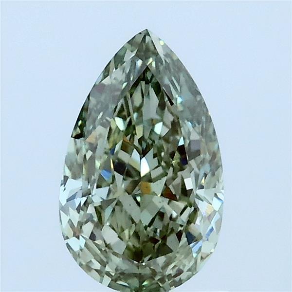 1.01ct Pear FANCY INTENSE GREEN VS1 Lab Created Diamond