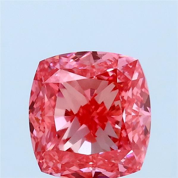 1.87ct Cushion FANCY VIVID PINK VVS2 Lab Created Diamond