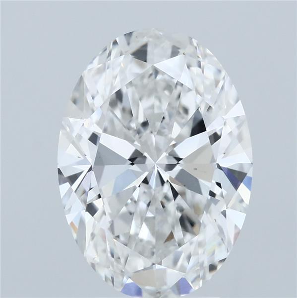 4ct Oval E VS1 Lab Created Diamond