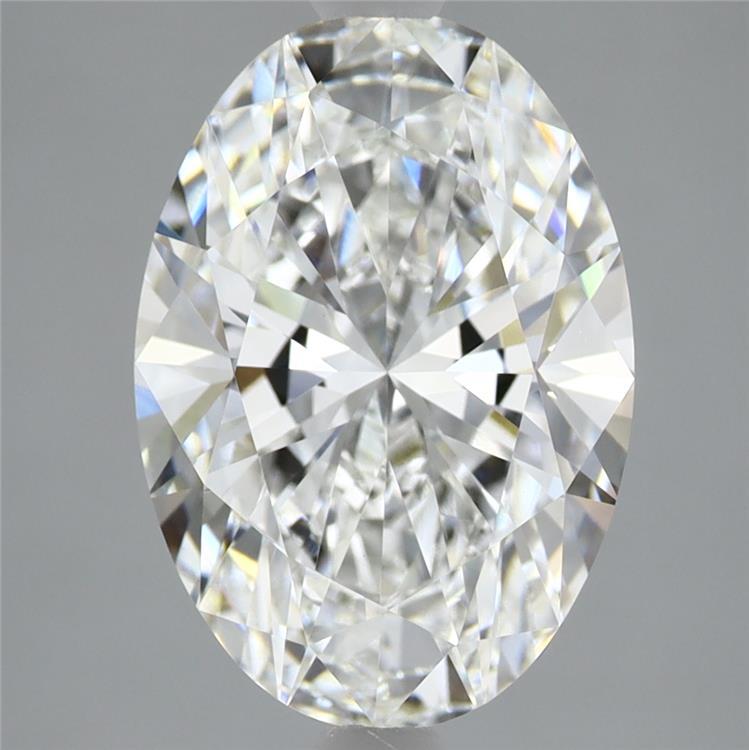 3.74ct Oval E VVS2 Lab Created Diamond