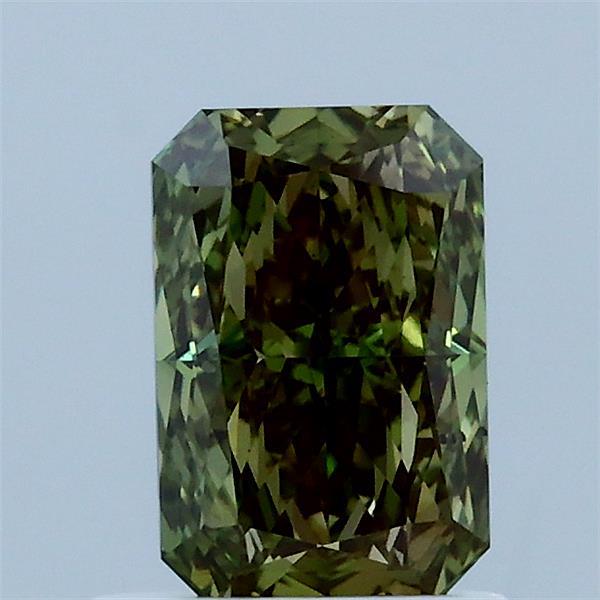 1.06ct Radiant FANCY VIVID GREEN VS1 Lab Created Diamond