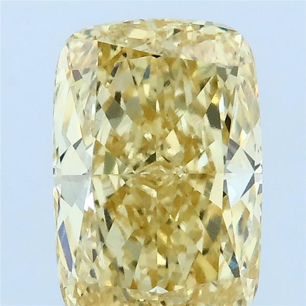 2.05ct Cushion FANCY INTENSE YELLOW VVS2 Lab Created Diamond