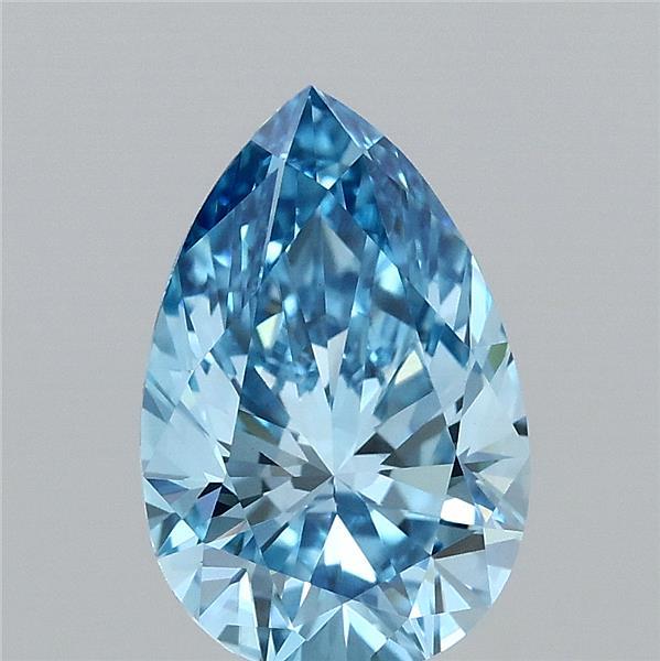 2.07ct Pear FANCY VIVID BLUE VS1 Lab Created Diamond