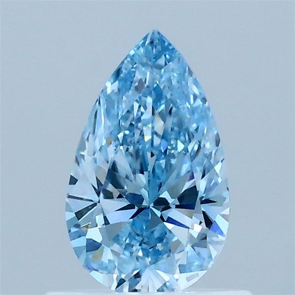0.63ct Pear FANCY VIVID BLUE VVS2 Lab Created Diamond