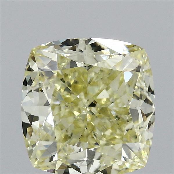 2.52ct Cushion FANCY YELLOW VS1 Lab Created Diamond
