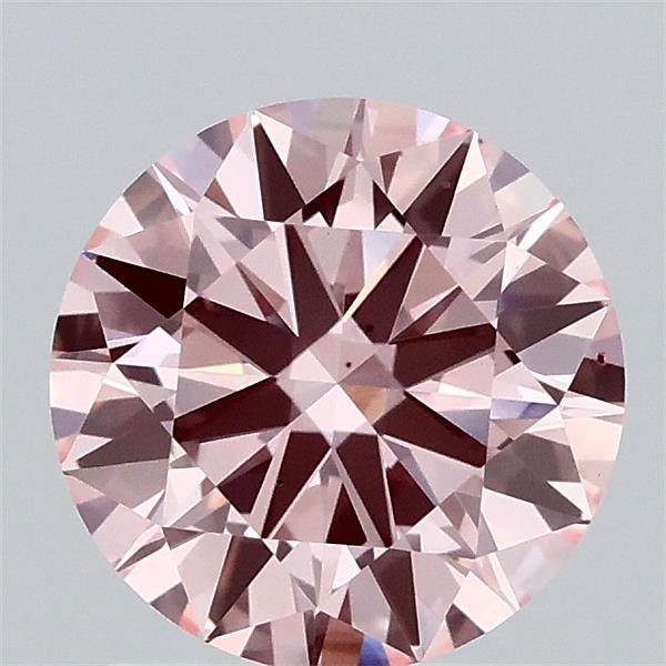 1.41ct Round FANCY INTENSE PINK VS2 Lab Created Diamond