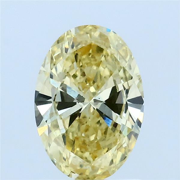 1.01ct Oval FANCY INTENSE YELLOW VS2 Lab Created Diamond