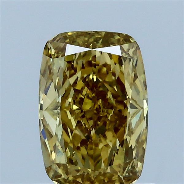 1.03ct Cushion FANCY INTENSE YELLOW VVS2 Lab Created Diamond
