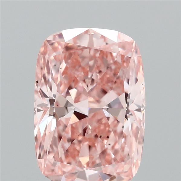 1.05ct Cushion FANCY VIVID PINK VS2 Lab Created Diamond