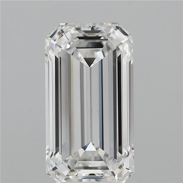 5.24ct Emerald E VVS2 Lab Created Diamond
