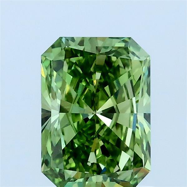 1ct Radiant FANCY VIVID GREEN VVS1 Lab Created Diamond