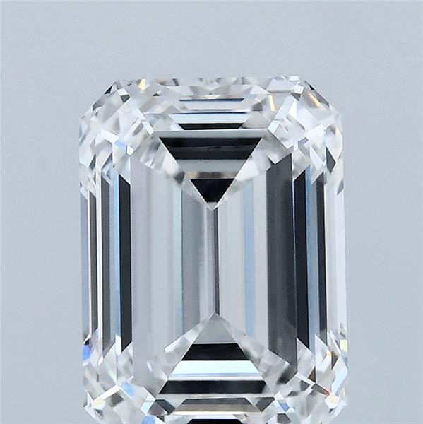 3.07ct Emerald D VVS2 Lab Created Diamond