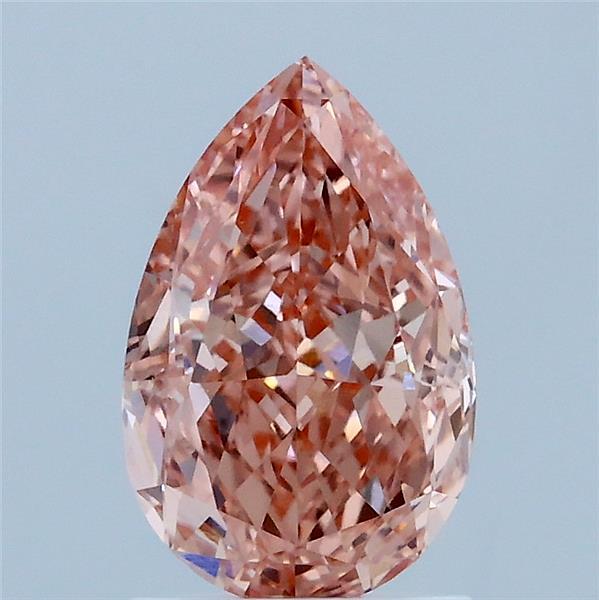1.64ct Pear FANCY VIVID PINK VVS2 Lab Created Diamond