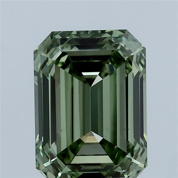 2ct Emerald FANCY VIVID GREEN VS2 Lab Created Diamond