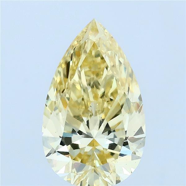 2.09ct Pear FANCY INTENSE YELLOW VS2 Lab Created Diamond